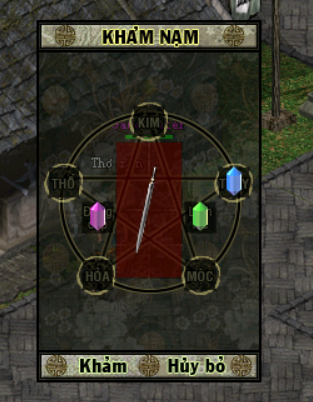 Khảm nạm bằng Lam Thủy Tinh